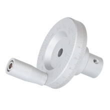 8mm Inner Diameter Aluminum Alloy Lathe Handwheel with 200 Arc Scale