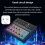Multi-Function Mixing Console Digital 8 Channel Audio Mixer Stereo for Recording DJ Sound Mixers EU Plug Red 6