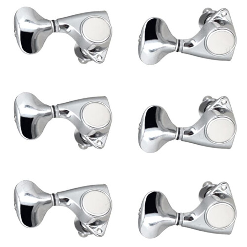 6PCS Electric Guitar Alignment Tuner, Fully Enclosed, Large Handle, String Knob, Upwind Stringer 3L+3R 2