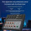 Multi-Function Mixing Console Digital 8 Channel Audio Mixer Stereo for Recording DJ Sound Mixers EU Plug Black 1