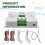 5-24VDC PIR Sensor 24 Steps Stair Light Controller ES24 24CH Single Color RGB Pixel SPI Stairway Light Led Controller 7
