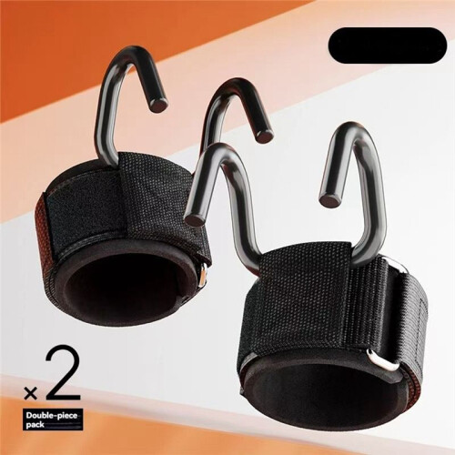 2PC Fitness Power Hook Pull-Ups & Hard Pull Training Anti-Fall Helper Injury-Free  Support Training Equipment 2