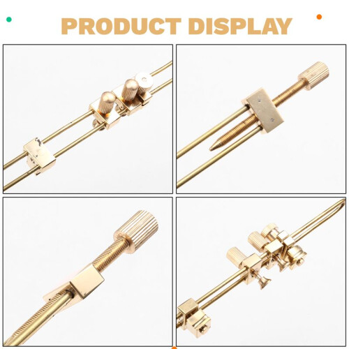 3PCS Violin Brass Repair Crack Debug Clamps, Luthier Making Tools Strip Type Middle Seam Clamp Back Panel Seam Clip 1