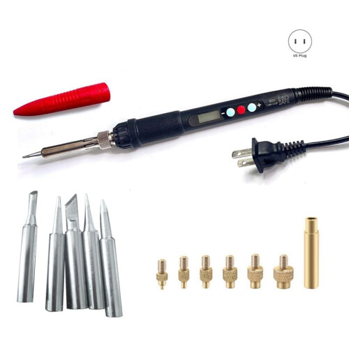 Brass Heat Insert Nut Tool Threaded Insertion Hot Melt Injection Nut Soldering Iron M2-M6 Plastic Printing 3DPrinter(US) 1