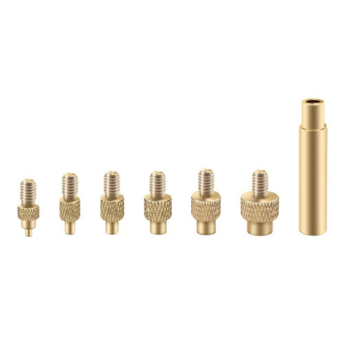 Brass Heat Insert Nut Tool Threaded Insertion Hot Melt Injection Nut Soldering Iron M2-M6 Plastic Printing 3DPrinter(US) 2