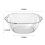 Transparent PET Face Basin, Easy Grip, 600g, 2mm Thickness 2