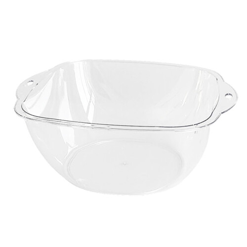 Transparent PET Face Basin, Easy Grip, 600g, 2mm Thickness 2