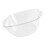 Transparent PET Face Basin, Easy Grip, 600g, 2mm Thickness 1