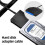 Adaptador  para USB 3.0 Tipo C USB 3.0 para  para Disco Rígido SSD de 2,5 e 3,5 Polegadas, Compatível com Windows 7/8/10/11 OSX 5