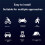 Highlight Led Warning Light Car Strobe Light Motorcycle Flash Led Anti-Collision Warning Lamp Remote Control 4 Light 8