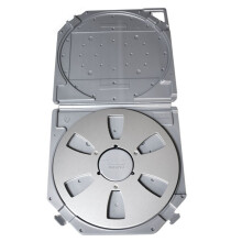 10inch 6-Hole Empty Takeup Reel with Empty Take Reels Storage Box Portable Protection Case for 10 Inch Sound Tapes B