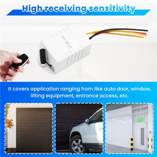 DC4V-12V 315Mhz RF Wireless Relay Remote Control One Key  Receiver Transmitter for Computer Auto Door Window 2