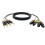 4 Canais 1/4 Polegadas TRS para Cabos XLR 6,35 mm Jack Estéreo Áudio Linha Balanceada para Cabos de Microfone XLR 300 cm 2