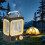 Outdoor Solar LED Light Lamp USB Rechargeable LED Solar Camping Light Portable Lanterns 4