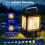 Outdoor Solar LED Light Lamp USB Rechargeable LED Solar Camping Light Portable Lanterns 5
