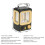 Outdoor Solar LED Light Lamp USB Rechargeable LED Solar Camping Light Portable Lanterns 6