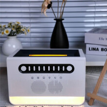 Humidificador White Noise Speaker Desktop Color Simulated Flame Aromatherapy Machine Indoor USB Air Humidifier