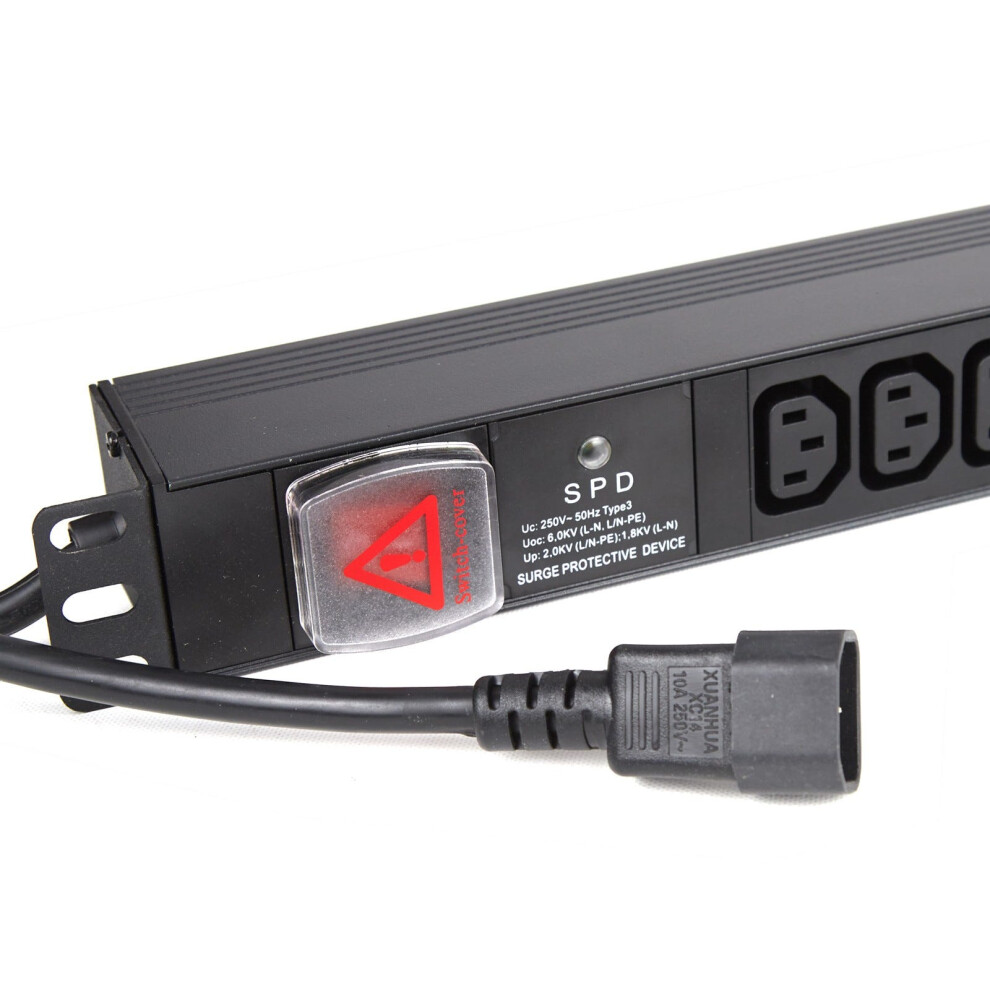 Kenable Pdu C13 Sockets 12 Way With C14 Iec Plug Power Distribution Unit Surged 5M
