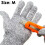 Cut Resistant Safety Work Gloves EN388 Level 5 Washable MEDIUM 2