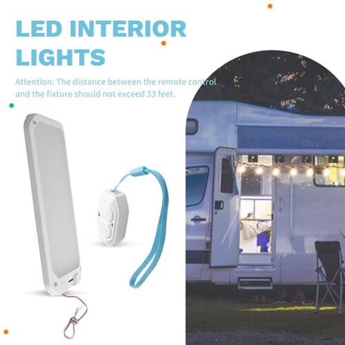 12V-24V Dimmable Roof Dome Ceiling Spot Light Memory Function Slim Thin Interior Dome Lamp for RV Caravan Marine Boat 2