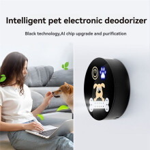 Deodorante Elettronico per Animali Domestici Piccole Dimensioni con Chip Deodorante Integrato, Senza Materiali Consumo, Doppia Modalità Alimentazione