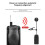 Wireless Saxophone Microphone System, Clip  Instrument Microphone for Saxophones 1 Microphone 8