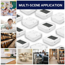 Radon Air Quality Monitor Temperature Humidity Data Adjustment Radon Sensor Monitor Indoor Radon Gas Detector