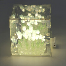 Lámpara de espejo Tulip Cube AG13 140mAh 10x10x10cm Azul