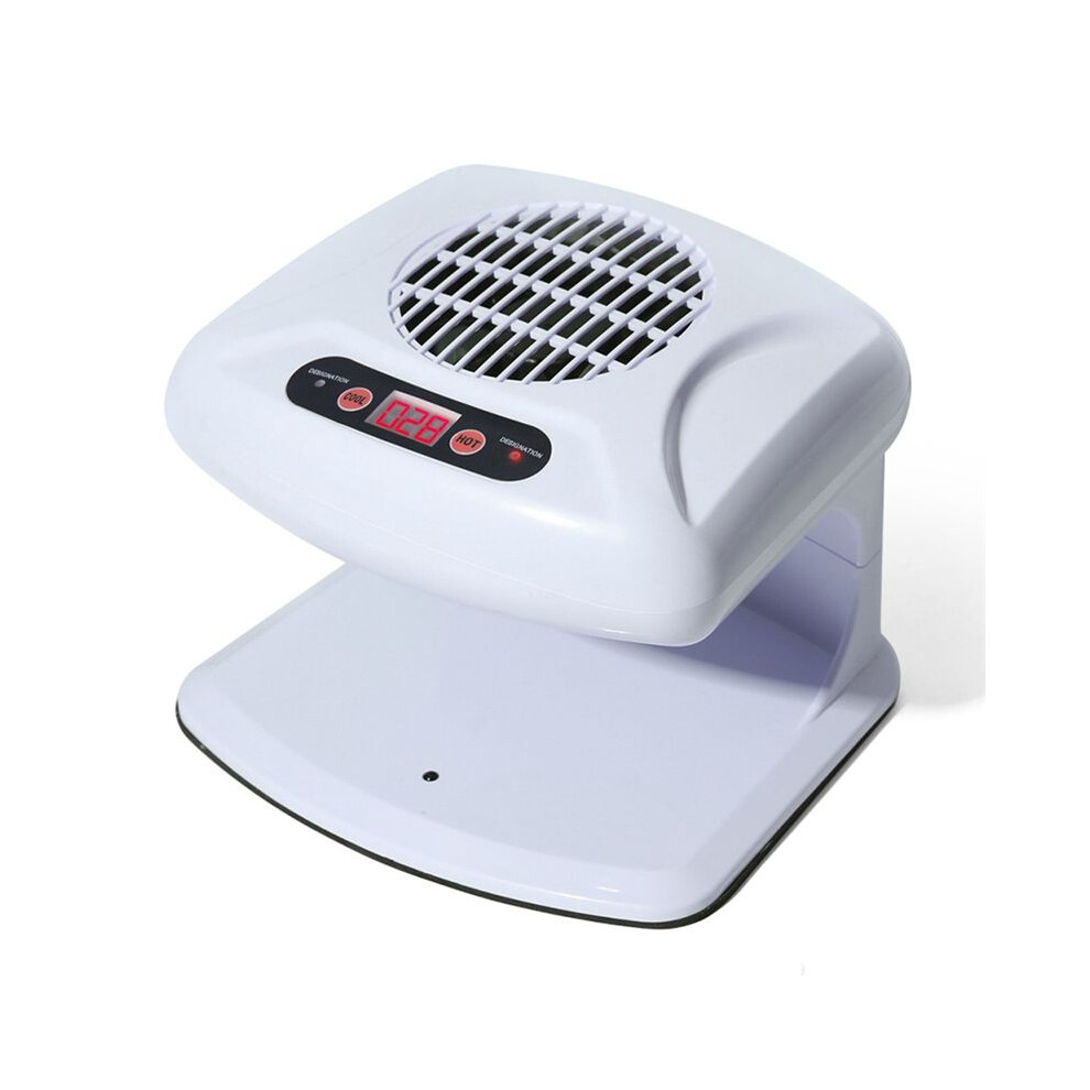 White Nail Dryer For Regular Polish,300W Nail Drying Fan With Auto Sensor,Hot & Cold Air Nail Drying Fan For Salon (Eu)
