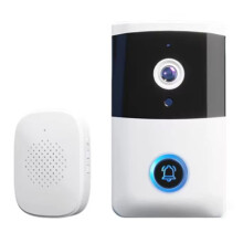 Wireless Video Doorbell IR Night Vision Doorbell Camera Two-Way Audio Door Bell Home Security Alarm System