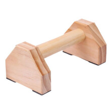 Pine Solid Wood Push- Non-Slip Handle Stand Wood 150KG Household Fitness Equipment for Push- Strength Training 25cm