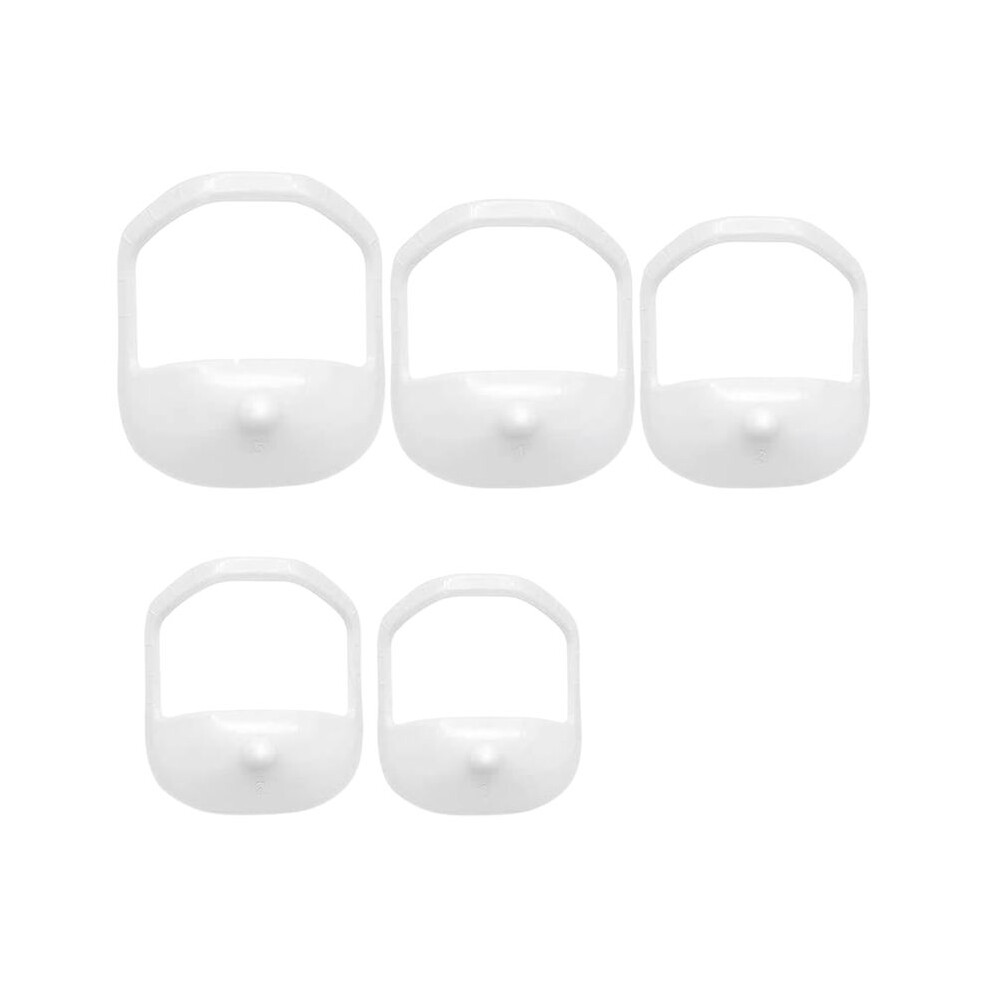 Tlily 5Pcs Beard Styling Template French Beard Or Goatee Shaving Template Whisker Shaping Tool White