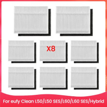 Replacement Filter Sets for Clean L50, L50 SES, L60, L60 SES/Hybrid, Robot Vacuum Accessories