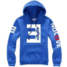 (Blue,2XL)Eminem Long Sleeved Hoodie Pullover Sports Shirt Top Solid Color Fashion Clothes