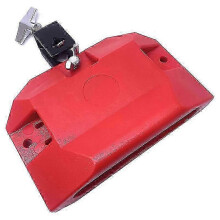 (As show, One size) Medium Pitch Musical Instrument Block with 3 Sided Mount (Red)