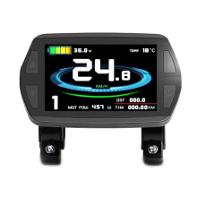Electric Bicycle 24V/36V/48V KT-LCD8YU Color Light Sensing Display Meter for Ebike Accessories Waterproof Plug