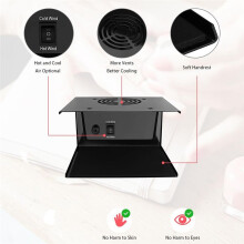 Nageldroger voor Gewone Nagellak, 300W Nageldroogventilator met Warme en Koude Lucht, Professionele Luchtnageldroger voor Manicuresalon (EU)