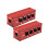 4 Channel Multi Network 3Pin XLR to Ethercon RJ45 Cat5 Ethernet Extender for Live Stage Audio Recording Studio Red 1