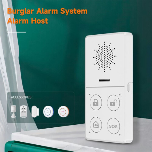Tuya WiFi Home Security Systems Wireless Burglar Alarms with Motion Sensor Window Sensor Door Sensor  APP Control