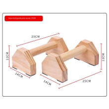 Supporto per Flessioni In Legno Massello di Pino con Maniglia Antiscivolo, Portata 150 Kg, Attrezzatura per il Fitness Domestico, per L'Allenamento