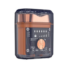 Nouveau Rasoir Électrique Transparent Bidirectionnel, Portable, Lavable, Longue Durée, Écran LED, pour la Maison et les Voyages B