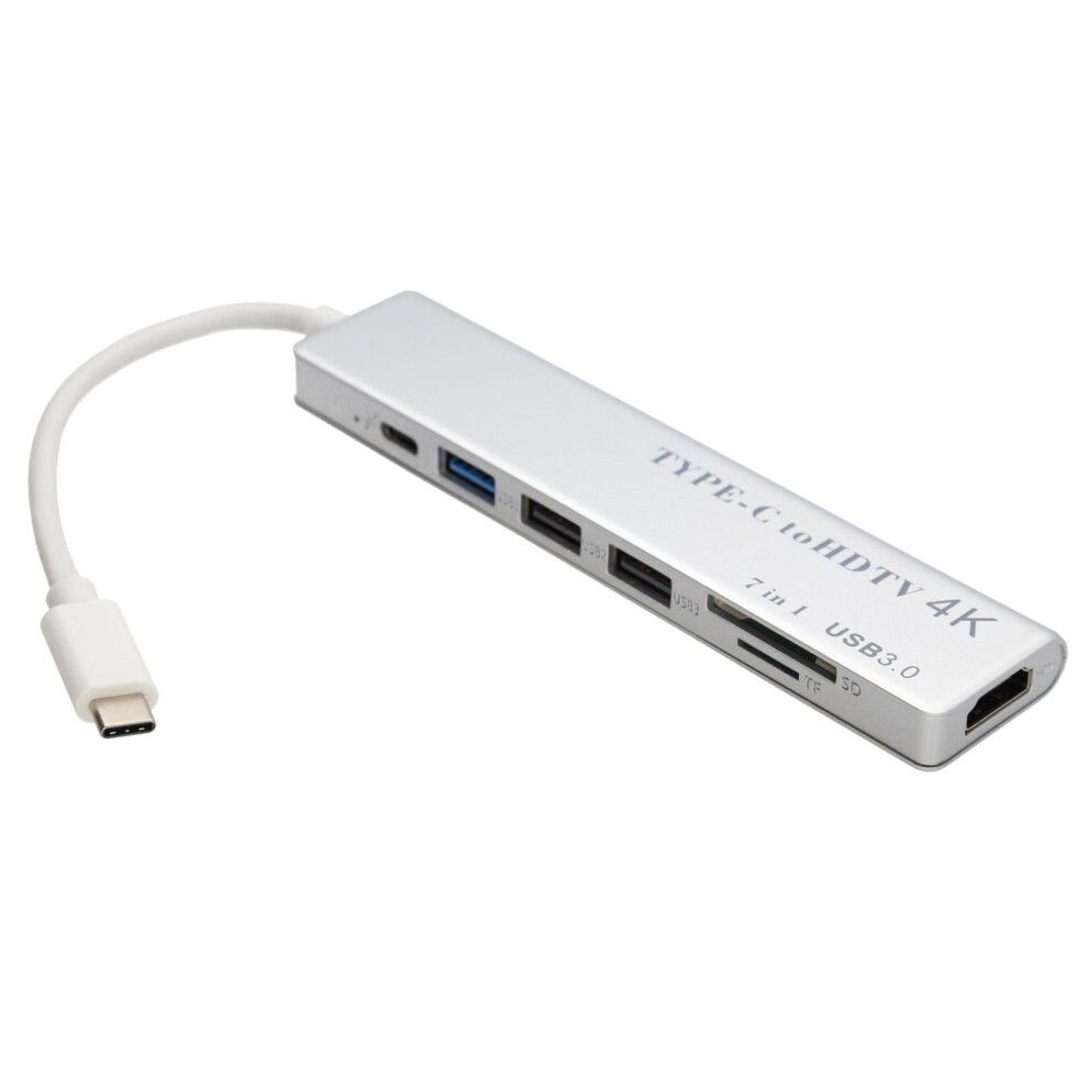 Kenable Usb-C To Hdmi 4K30 Socket Usb 3/Usb 2/100W Pd Port Hub Adapter Sd/Tf Card Reader