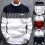 (Red,L)Herren Lässig Rundhals Warm Streifen Pullover Pulli Strickwaren Pulli Tops Mantel 2
