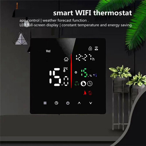 Embedded Thermostat Without WIFI 3A Water Heating/Wall-Mounted Boiler Universal  Timing Touchscreen Control A 2