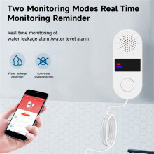 Tuya 2.4GWifi Water Leak Detector with Sound Light Alarms 130DB Water Leak  Home Water-Alarm Sensor App Control