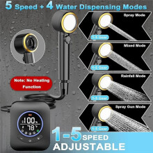 Camping Shower 3.7V 8000mAh Rechargeable Camp Shower
