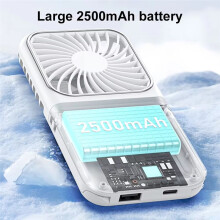 Versatile 3-in-1 Folding Fan with Integrated Makeup Mirror,Rechargeable,Portable Desktop Fan for Travel & Outdoor Use