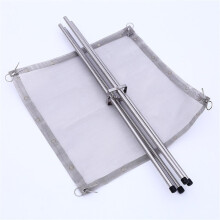 Foldable Stainless Steel Portable Fire Pit 42cm Outdoors for Camping & BBQ