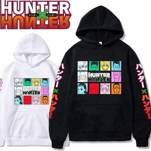 (Pink,L)Moletom com capuz Hunter X Hunter hip pop esporte pulôver suéter 1