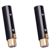 2X Adaptador XLR de 3 Pines Hembra A XLR de 3 Pines Macho, Interfaces de Audio, para Cable de Micrófono Estéreo
